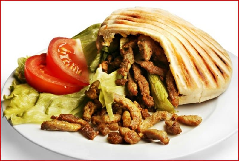 Pita shoarma extra vlees
